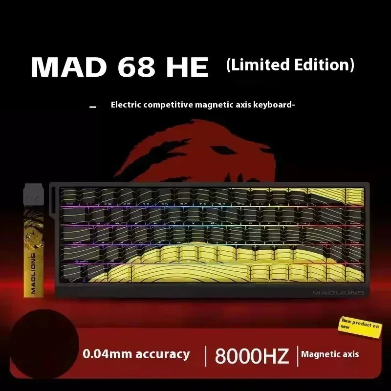 VGN VXE MADLIONS Madcatz Mad60/68HE Mechanical Keyboards Switch 8K Polling Rate Hot Swap Low Delay Customize Gaming Keyboard