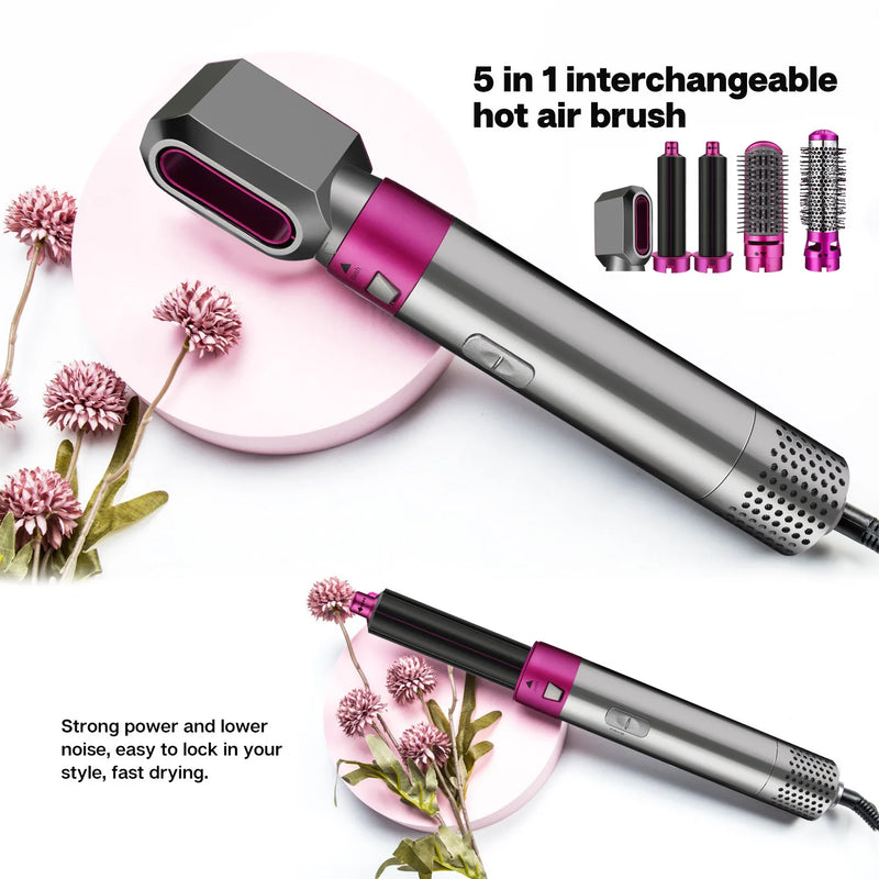 5-in-1 Hot Air Comb Multifunctional Automatic Curler Hair Dryer Hair Straightener professional hair styling tool Dyson Airwrap