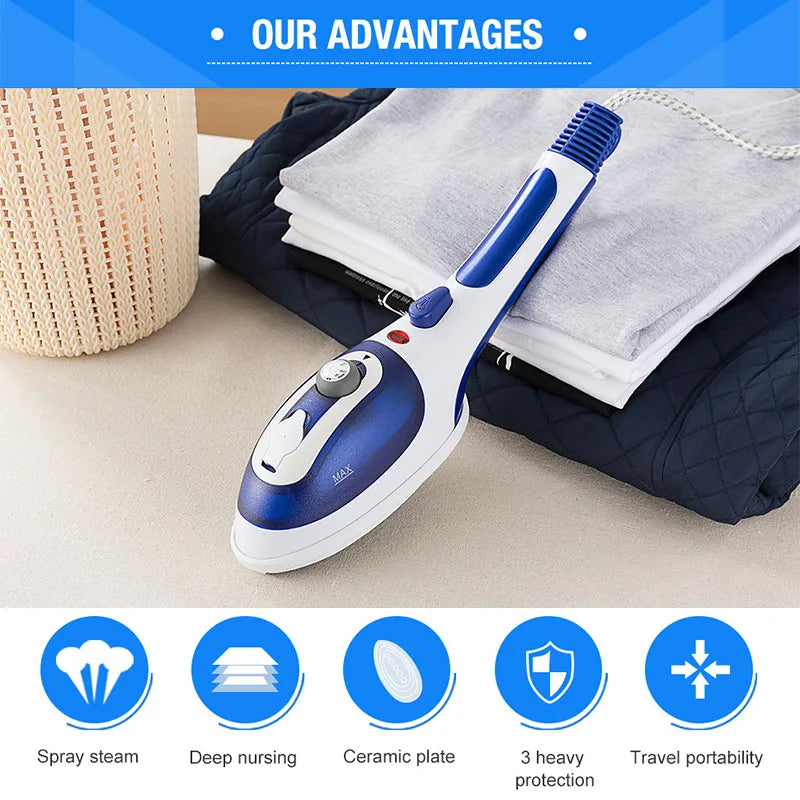 110V/220V Steam Iron Handheld Garment Steamer Clothes 800W Electric Steam Iron High Quality Portable Traveling Clothes Steamer