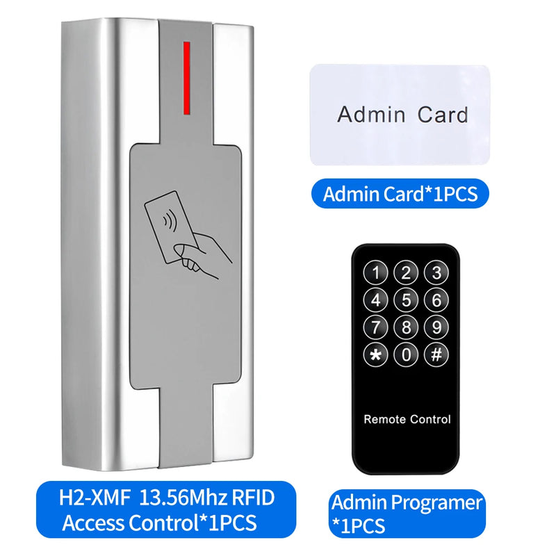 Outdoor Standalone Zinc Alloy Metal Keypad Waterproof IP67 3000User RFID Card Reader Wiegand Controler for Access Control System