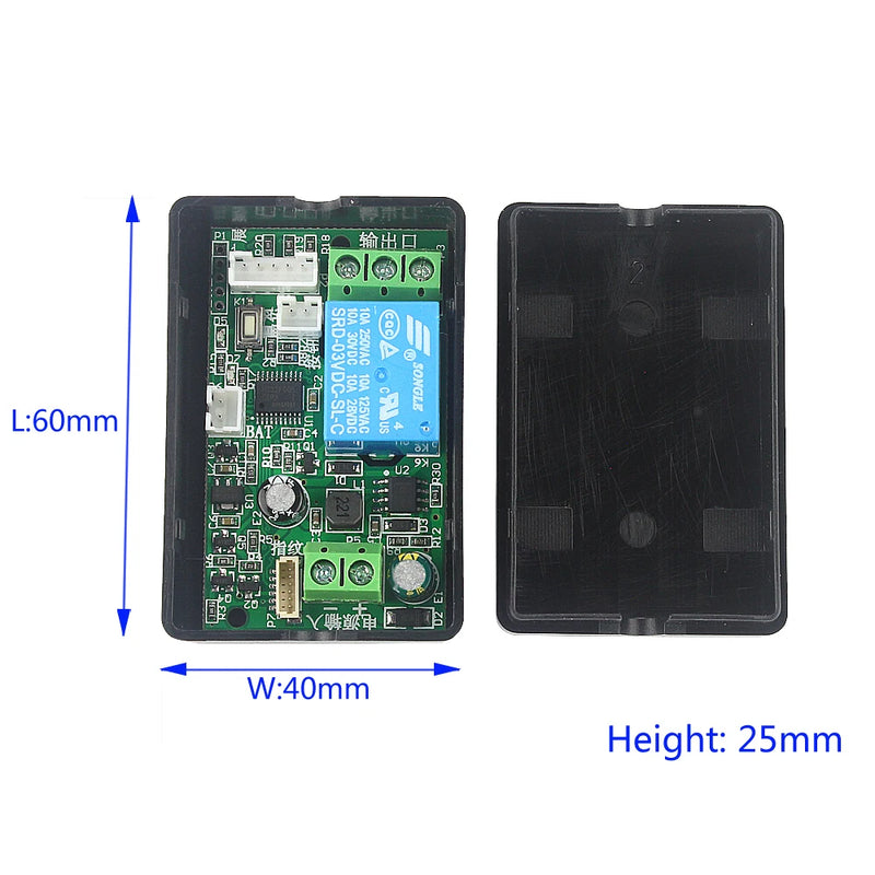 Access control fingerprint control board 7-30V fingerprint recognition relay module electric lock door lock controller