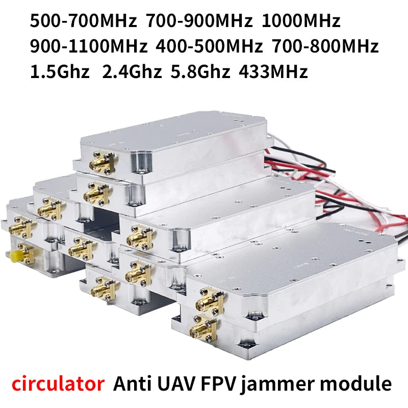 50W circulator 700-1000MHz 433MHz 500-600MHZ 5.8G 2.4G drone Module for Drone FPV UAV RF Power Amplifier Signals defense system