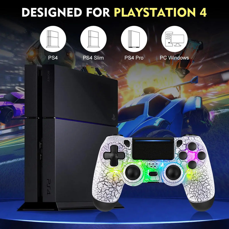 RGB Controller for PS4 Slim Pro Joystick Gamepad Dual Vibration Wireless Bluetooth Joypad For PlayStation 4 Joypad PC/Android