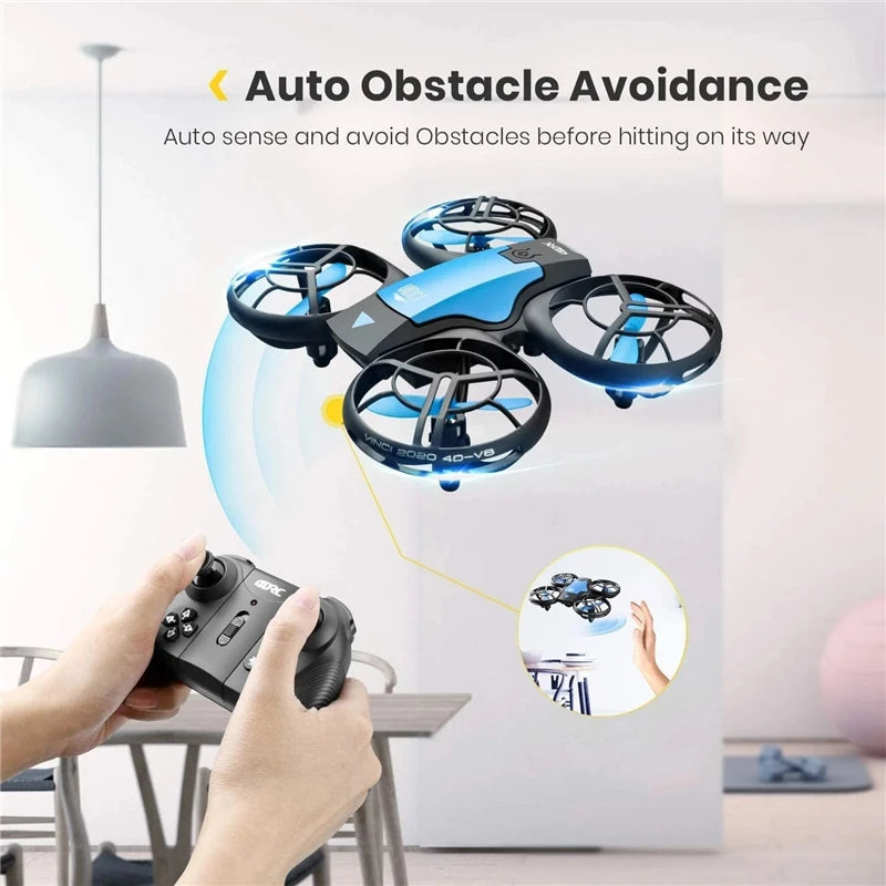 Mini RC Drone Camera HD Wide Angle Camera 1080P WiFi fpv Dron Camera Height Keep Drones Camera RC Quadcopter Chirstmas Toys V8