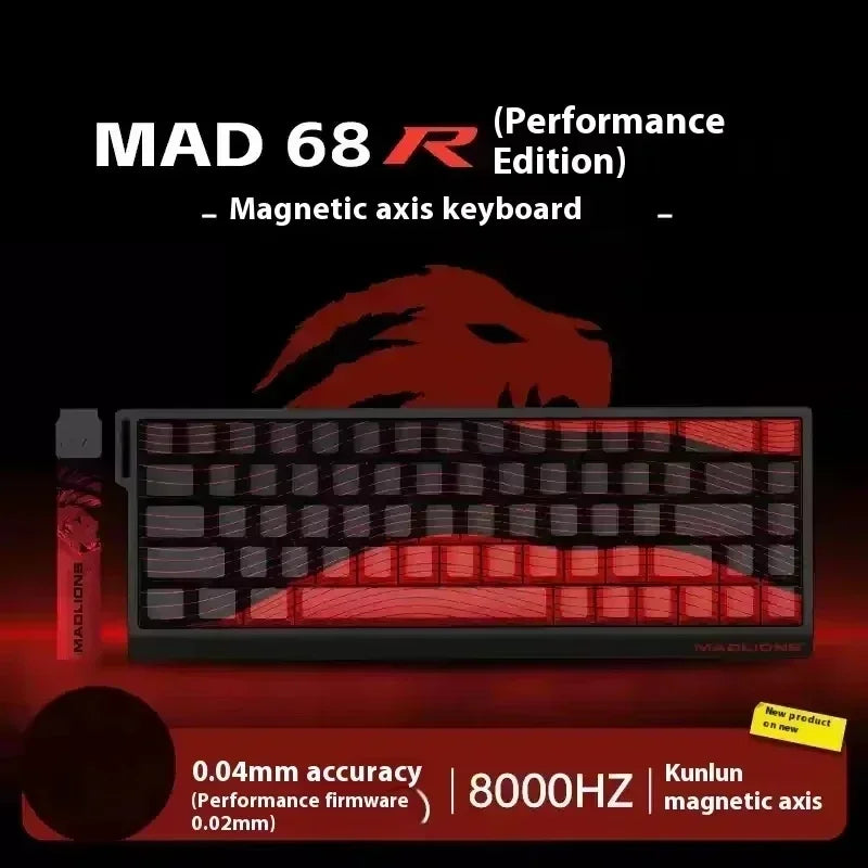 VGN VXE MADLIONS Madcatz Mad60/68HE Mechanical Keyboards 8K Polling Rate Low Delay Hot Swap Switch Gaming Keyboard for E-sports