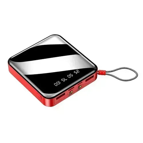 Mini power bank 30000mAh fast charging with digital flashlight display Portable external battery charger for iPhone and Android