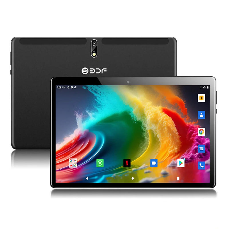 BDF New M107 Pad 10.1 Inch Tablets Octa Core 4GB RAM 64GB ROM Google Play Dual SIM Cards Wifi Phone Call Tablet Pc 5000mAh