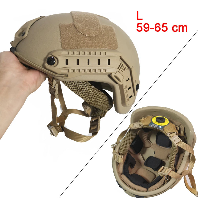 LPRED FAST HDPE NIJ IIIA High Cut Ballistic Wendy Helmet XP Cut Bulletproof Helmet Dial Liner Green Color level BR1