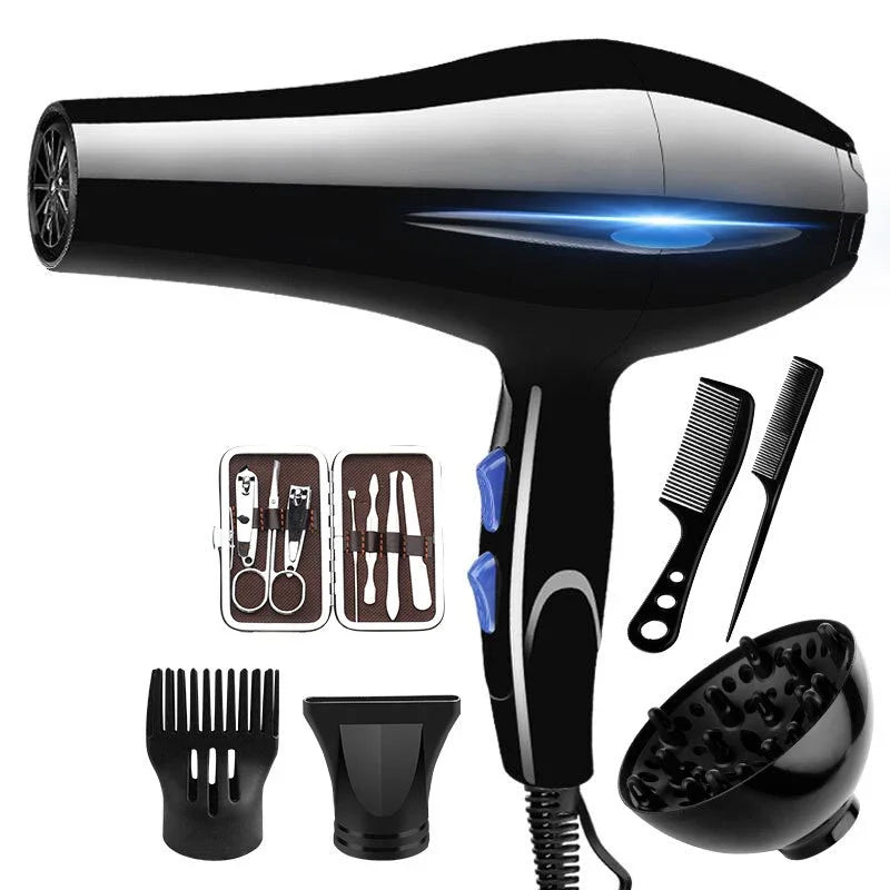 Hair Dryer Professional 1200W/2200W Gear Strong Power Blow Hair Dryer Brush For Hairdressing Barber Salon Tools Hair Dryer Fan