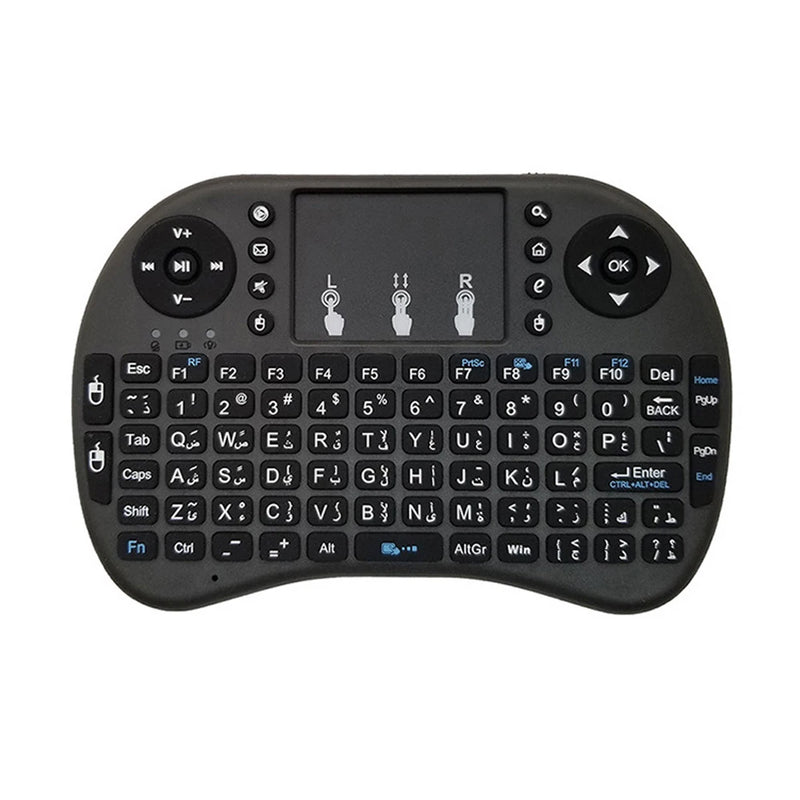 i8 Mini Wireless Battery Keyboard 2.4GHz English Language Air Mouse With Touchpad Handheld for Laptop Android TV Box PC