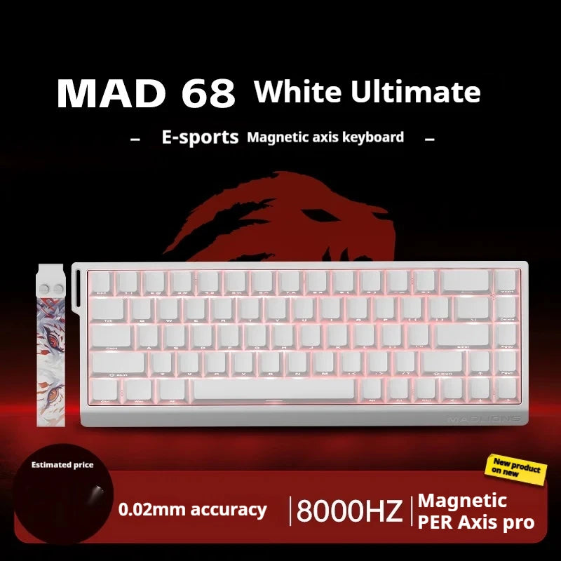 Madcatz MAD60 HE Magnetic Switch Keyboard Wired Gamer Keyboard 81Key Hot Sawp Keyboard CUSTOMIZED MAD68 HE Gaming Keyboard Gift