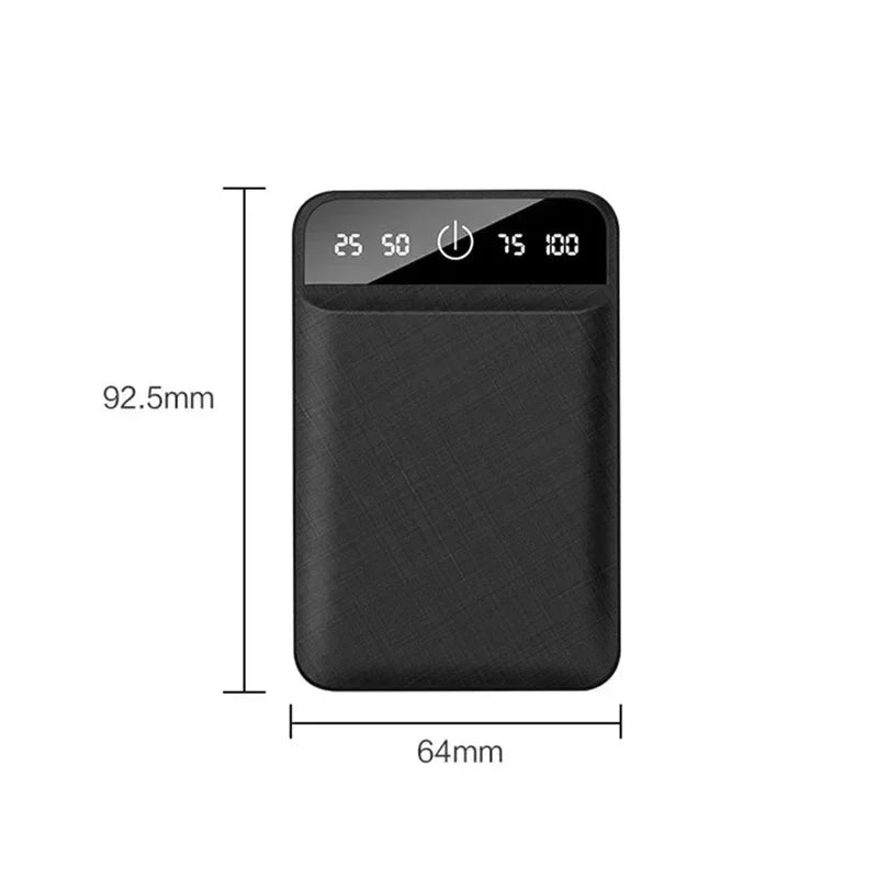 50000mAh mobile power bank portable mobile phone fast charger digital display USB charging external battery pack for Android