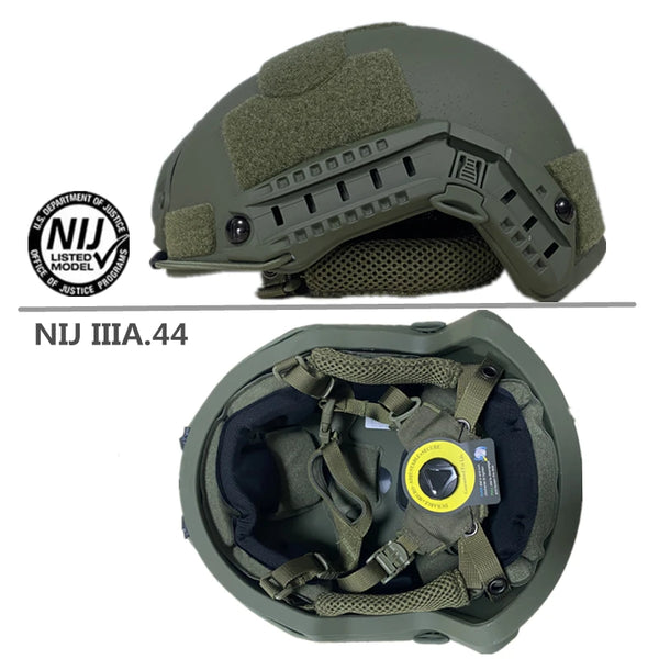 Tactical high ballistic cutting helmet, bulletproof armor, PE core, safety, NIJ IIIA MICH, fast