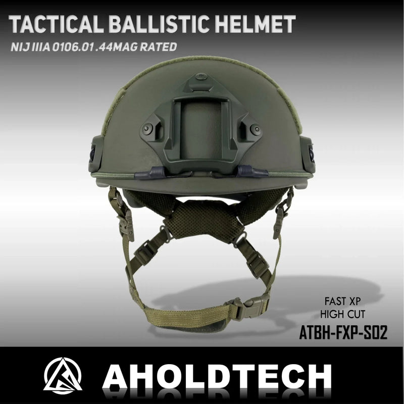 Aholdtech Bulletproof Helmet FAST XP Tactical PE Aramid ISO NIJ IIIA 3A CAM FIT BOA Dial EPIC Liner High Cut Ballistic Helmet