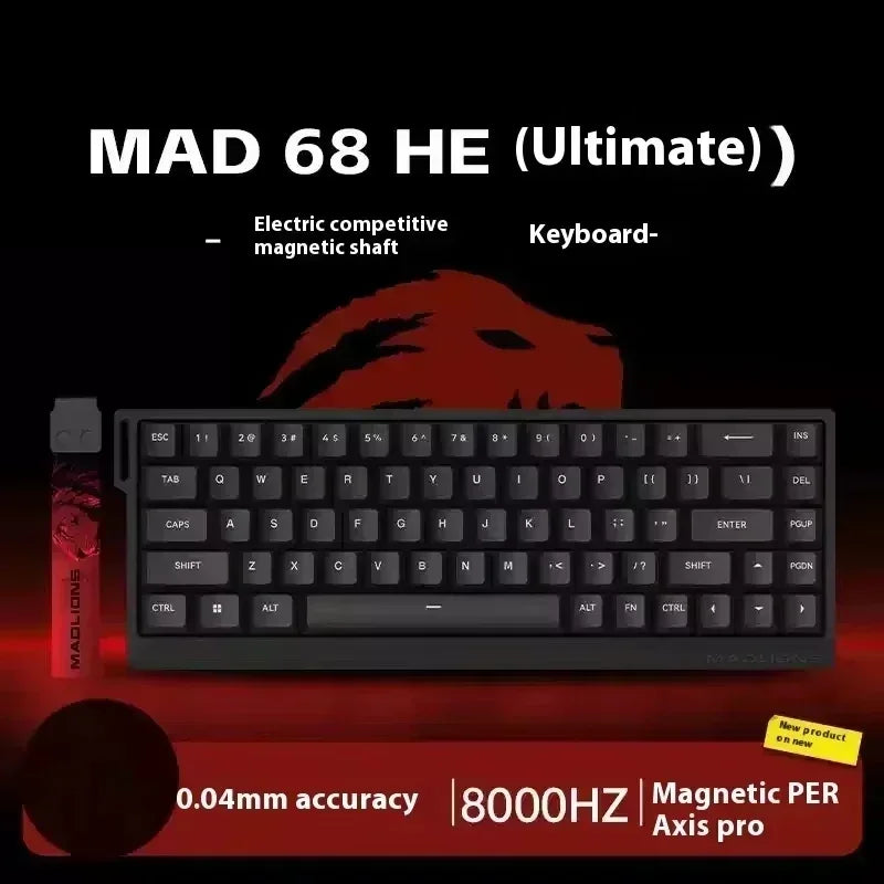 VGN VXE MADLIONS Madcatz Mad60/68HE Mechanical Keyboards Switch 8K Polling Rate Hot Swap Low Delay Customize Gaming Keyboard