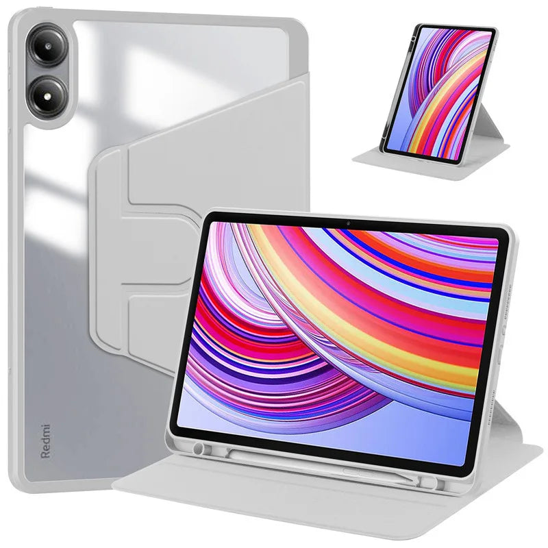 For Redmi Pad Pro 12.1 inch 360 Rotating Magnetic Smart Tablet Cover For Xiaomi Redmi Pad Pro 12.1 2024 Case with Pencil Holder