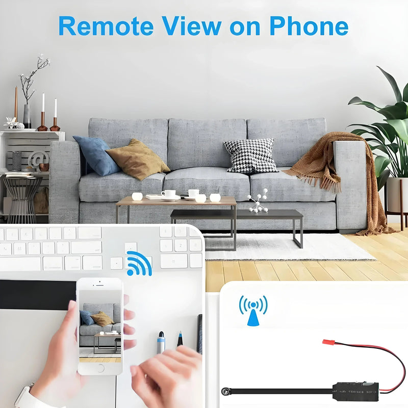 1080P HD Mini WiFi Camera Diy Module Nanny Video Recorder Home Security Micro Camcorder Alarm RemoteControl Monitor Hidden TF