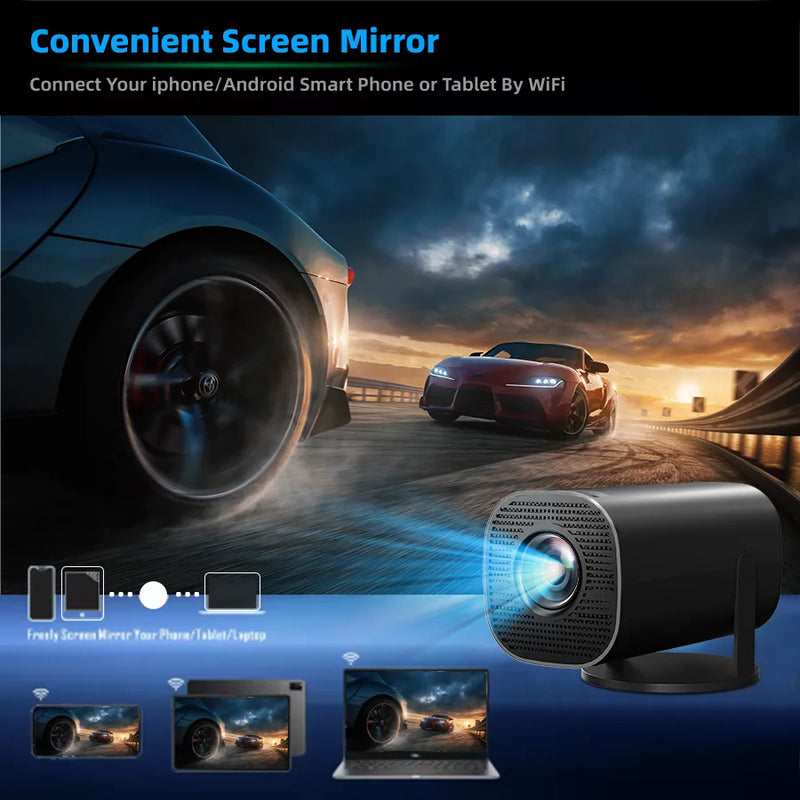 P30 portable new home projector, support 1080P, Immersive home theater, suitable for home/outdoor/office, compatible USB/HDMI/AV