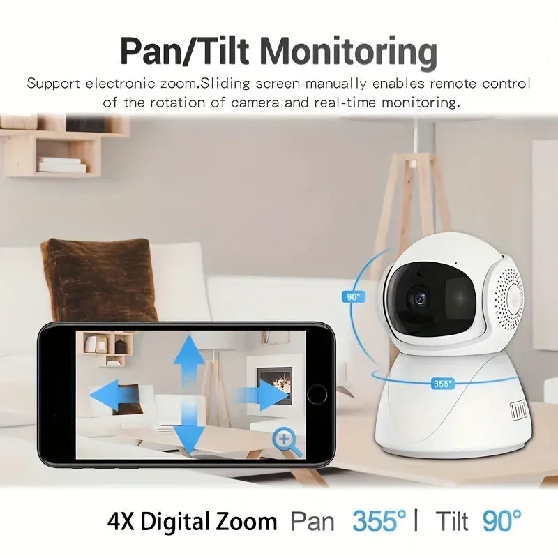 1080P HD wifi home surveillance camera 2.4G/5G cctv camera for home Remote Network Wi-fi surveillance camera Night Vision