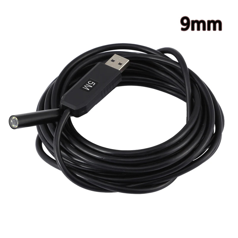 USB Cable Endoscope Camera HD USB Borescope Snake Camera IP67 Waterproof Inspection Camera For PC Windows Macbook