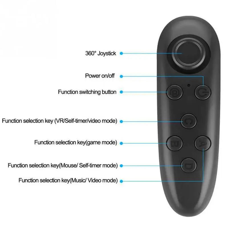 For Android Joystick Game Pad Control For 3D Glasses VR BOX Shinecon Wireless Bluetooth Gamepad Update Vr Remote Controller