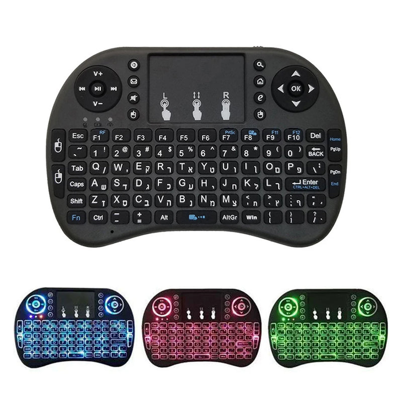 i8 Mini Wireless Battery Keyboard 2.4GHz English Language Air Mouse With Touchpad Handheld for Laptop Android TV Box PC