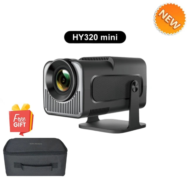 Salange HY320mini Smart Projector Android 11.0 Portable WIFI Bluetooth Home Cinema 720P for Smartphone Outdoor 1080P 4K Movie