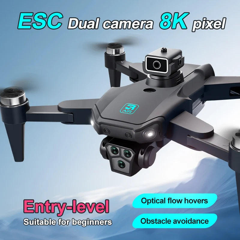 Lenovo S13 Pro Max Drone 8K Profesional HD Camera Brushless Obstacle Avoidance Aerial Optical Foldable Quadcopter Toy RC 15000M