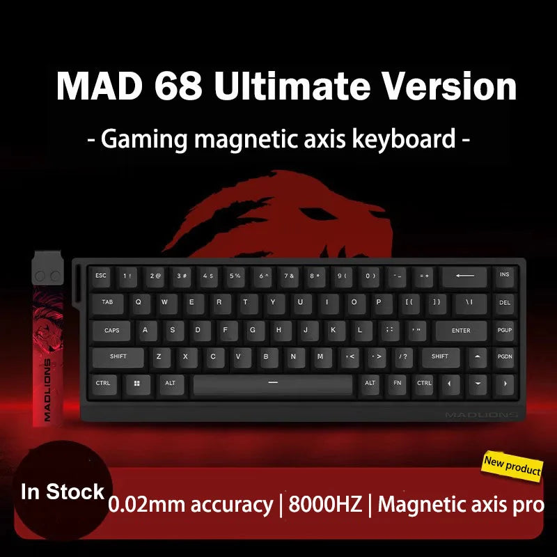 MADLIONS MAD60 MAD68 series Magnetic Switch Mechanical Keyboard Wired 60% 68% Gaming Keyboards Rapid Trigger Rgb Custom Keyboard