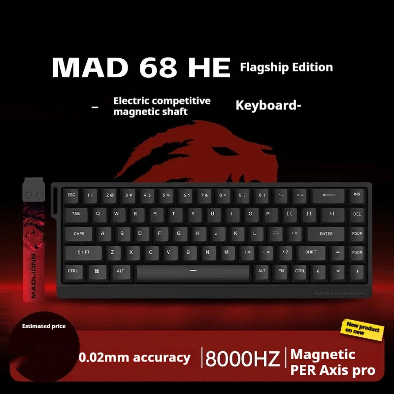 Madcatz MAD60 HE Magnetic Switch Keyboard Wired Gamer Keyboard 81Key Hot Sawp Keyboard CUSTOMIZED MAD68 HE Gaming Keyboard Gift