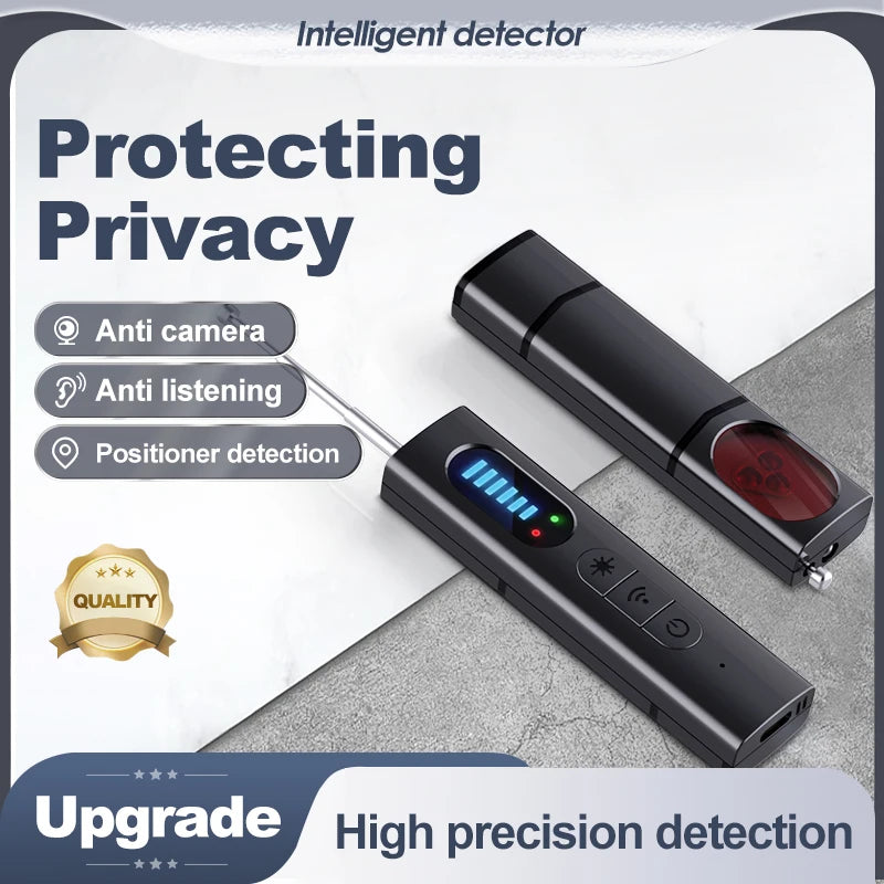 Hidden Camera Detector Anti-Spy Car GPS Tracker Listening Device Bug RF Wireless All Signal Scanner Gadget Security Protection