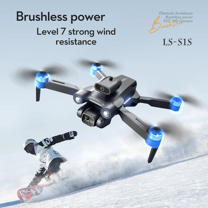 Drone Flying S1S Brushless Aerial Photography Drone HD Photography Quadcopter Brushless Motor RC Aircraft Drone