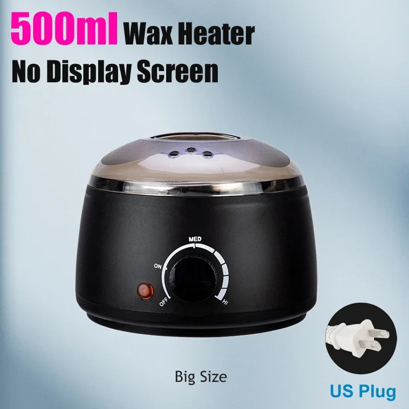 Hair Removal Wax Heater Machine with Digital Display Screen Depilatory Hard Wax Melt Warmer Paraffin Waxing Beans Epilator