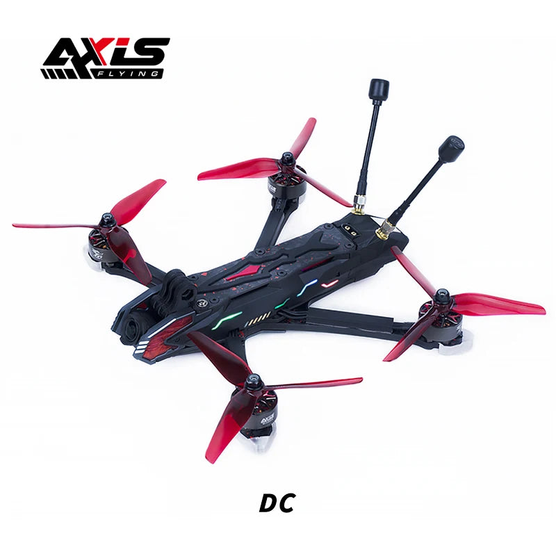 Axisflying Manta 5 Pro 5inch FPV Drone 6S DJI O3 VTX GPS DC /Square X Frame for Cinematic/Freestyle FPV Kits