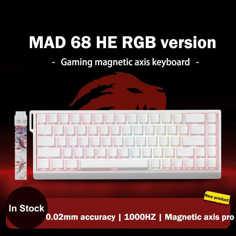 MADLIONS MAD60 MAD68 series Magnetic Switch Mechanical Keyboard Wired 60% 68% Gaming Keyboards Rapid Trigger Rgb Custom Keyboard