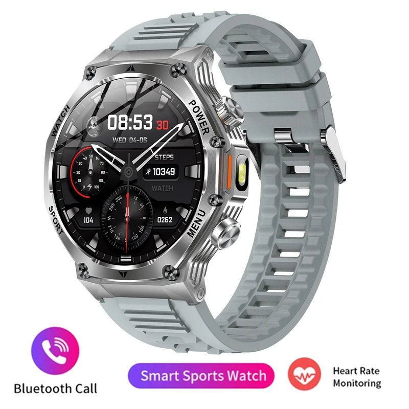 2024 Men's Smart 5.2 Bluetooth Call One Click Connection Watch IP67 Waterproof 800mAh Battery Android iOS Universal Smart Watch