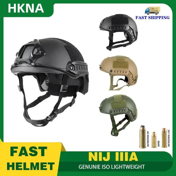 Fast HDPE NIJ IIIA High Cut Ballistic Helmet 2 Generation high-grade lining UHMW-PE Ballistic 3A Bulletproof Helmet