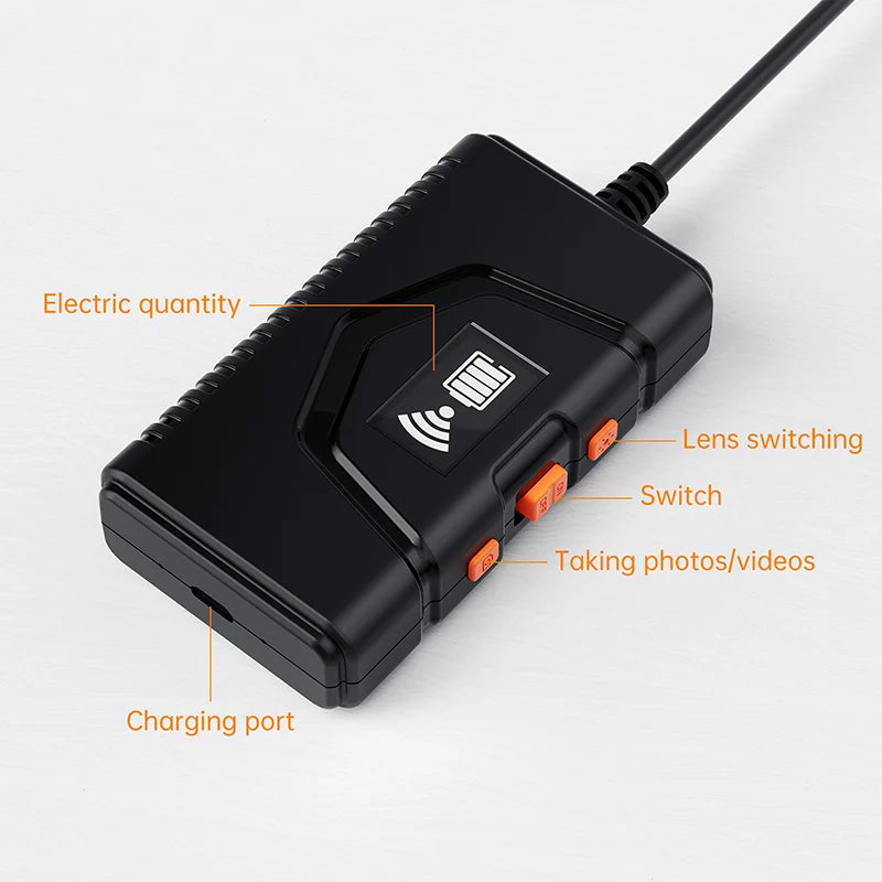 Wireless Endoscope for Automotive Inspection Semi-Rigid Flexible Waterproof Single & Dual WiFi Borescope Camera For Android IOS