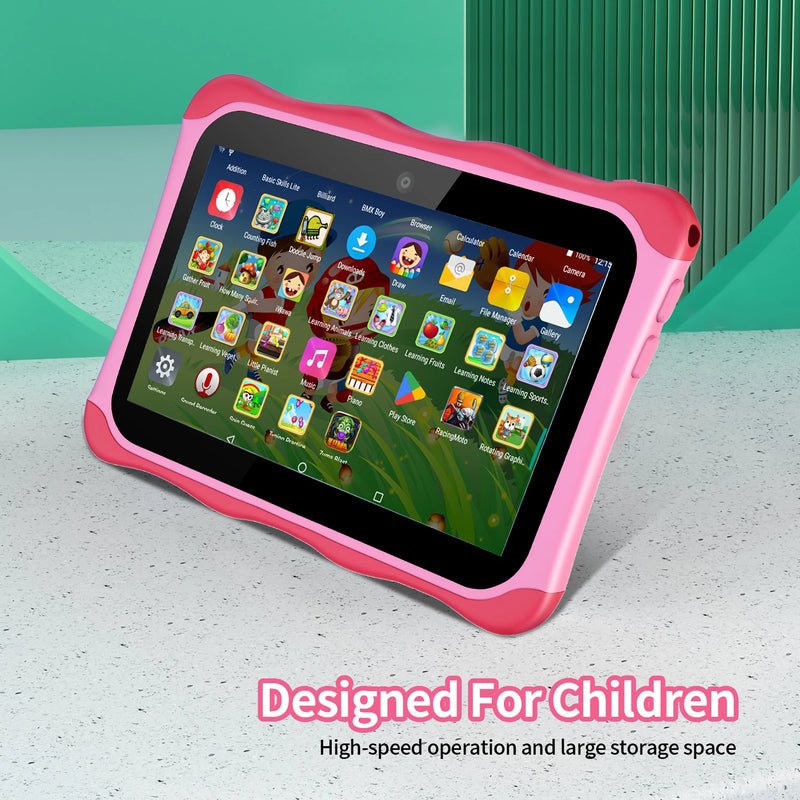 Sauenaneo's New cartoon dolphin children's Android Tablet Android 9 4GB RAM 64GB ROM WiFi Bluetooth Educational Game 4000mAh