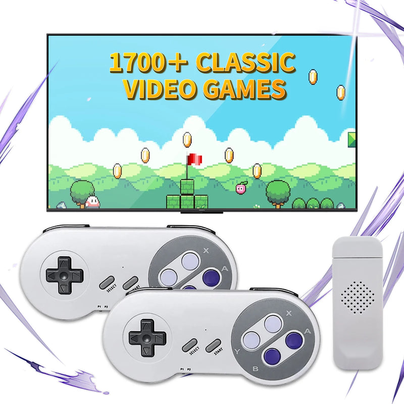 SF900 Retro Video Game Console HD Game Stick With 4900 Games for SNES Wireless Controller 16 Bit Consolas De Videojuegos for NES