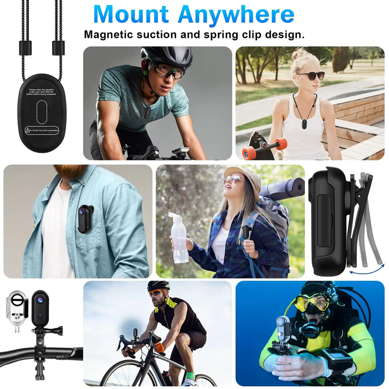 4K Cameras Action Cam Support Sports Bike Helmet With Mini Cycle Wifi Recorder Professional Photo Portable Sport Kit Very Small