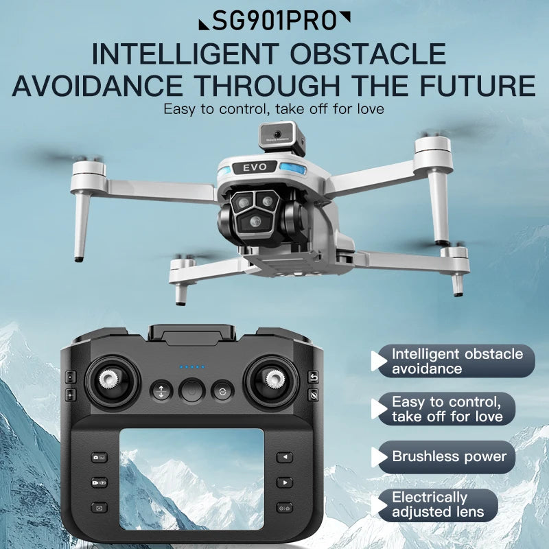 SG901Pro drone 8KHD dual camera screen control intelligent obstacle avoidance remote control quadcopter Dron toy