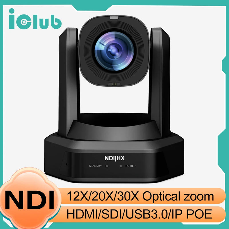 1080P/60 PTZ NDI live Streaming Video Camera 12x 20x 30x Zoom Video Conference Camera PTZ Broadcasting Camera With SDI HDMI USB