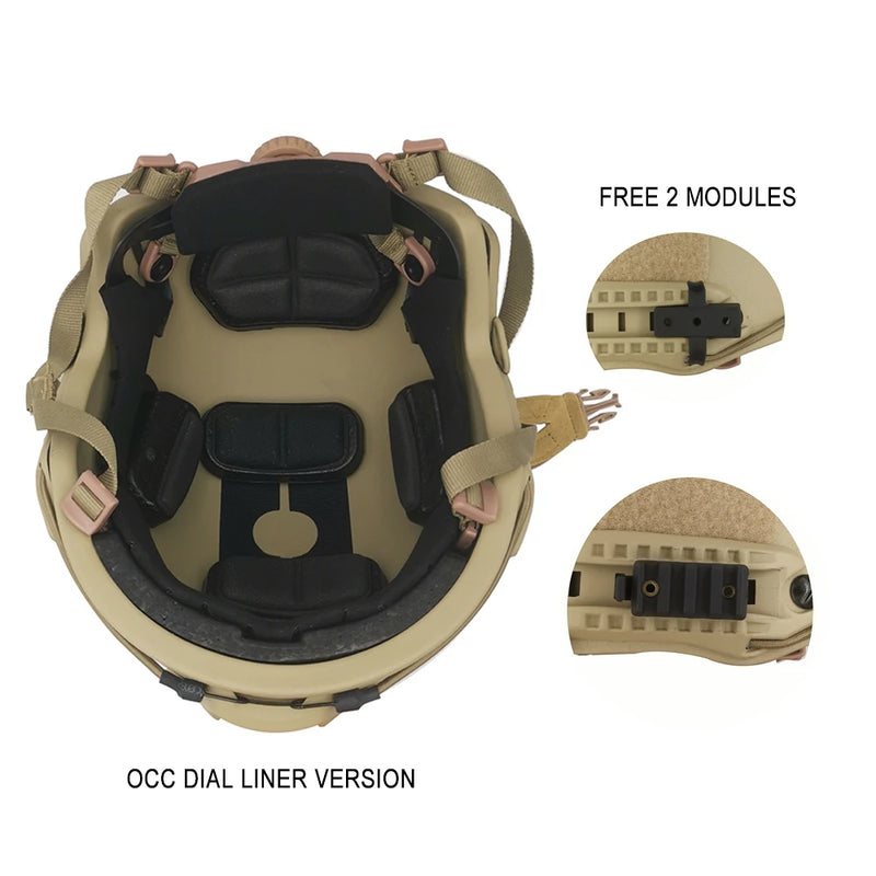 LPRED Fast HDPE NIJ IIIA High Cut Ballistic Helmet 2 Generation MICH2000B UHMW-PE Ballistic IIIA Bulletproof Helmet