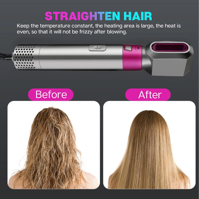 5-in-1 Electric Hair Brush Dyson Airwrap Multifunctional Straight Hair Brush Hair Dryer Brush Curly Hair Brush Hair Styling Tool