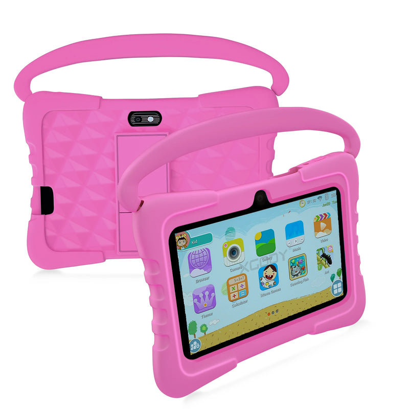 Sauenaneo 7 Inch Kid Tablet Android 13, 4GB(2+2 Expand) RAM 64GB ROM,1TB Expand,1024x600 LCD 4000MAH Battery,Dual Camera, WiFi