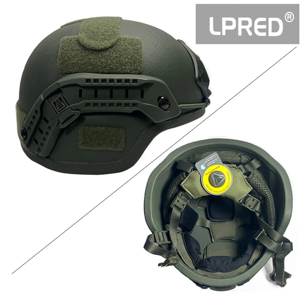 LPRED Fast HDPE NIJ IIIA High Cut Ballistic Helmet 2 Generation MICH2000B UHMW-PE Ballistic IIIA Bulletproof Helmet