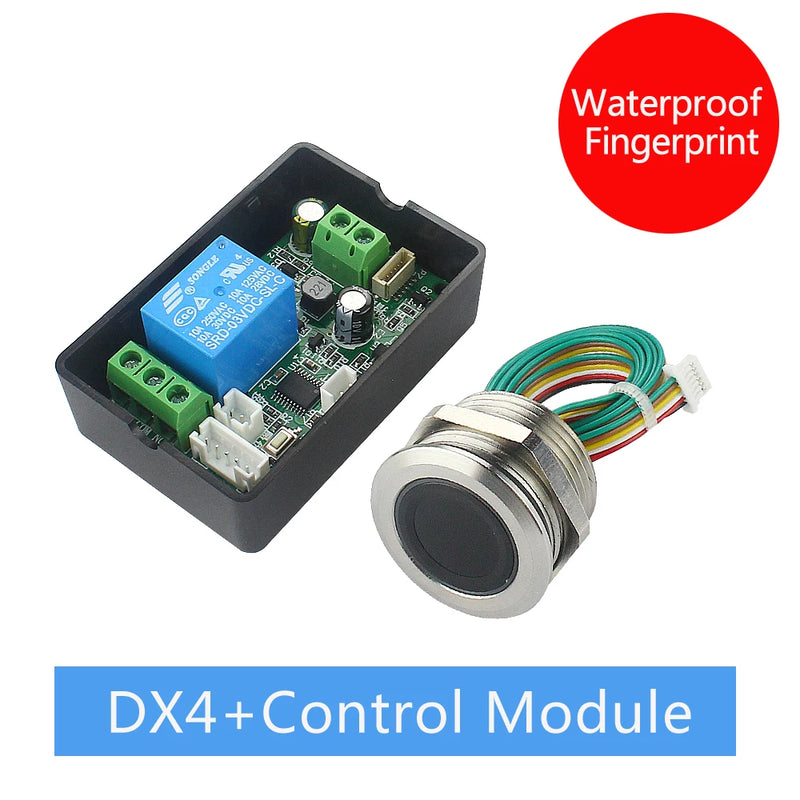 Access control fingerprint control board 7-30V fingerprint recognition relay module electric lock door lock controller