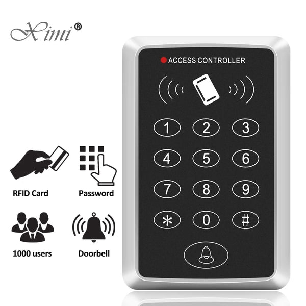 125KHz RFID Access Control Keypad EM Card Reader Door Access Control System Door Lock Opener Keyboard System