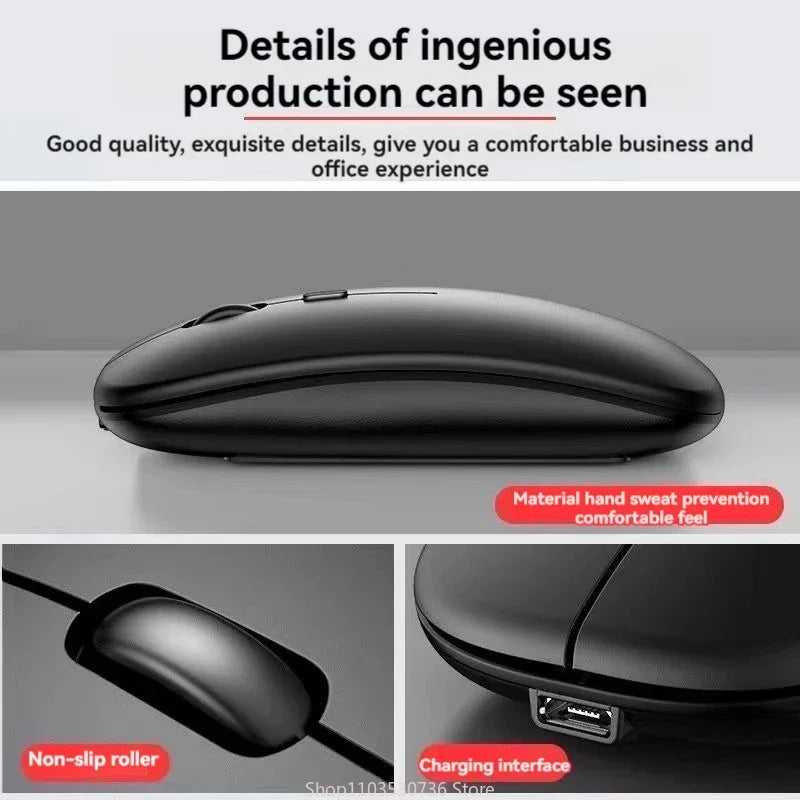 Wireless Bluetooth Mouse For iPad Samsung Huawei Lenovo Android Windows Tablet Battery Wireless Mouse For Notebook Computer